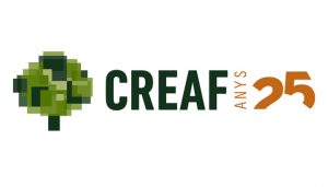 Logotip dels 25 anys del CREAF