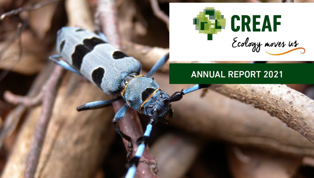 CREAF closes 2021 with a staff of 224 people and 296 articles published, 90% in first quartile journals.